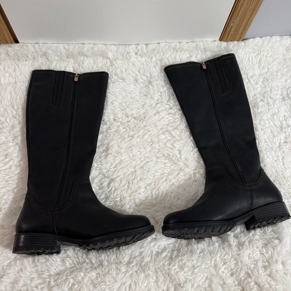Clarks Black Over the Knee Boots Size 6 - Picture 3 of 13